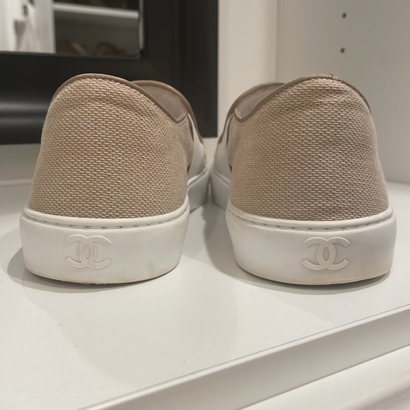 Authentic Chanel Interlocking CC Logo Sneakers - Picture 5 of 7